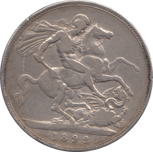 1892 CROWN ( NF ) - CROWN - Cambridgeshire Coins