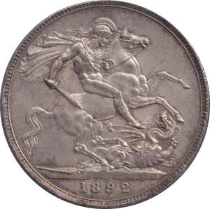 1892 CROWN ( UNC ) - CROWN - Cambridgeshire Coins