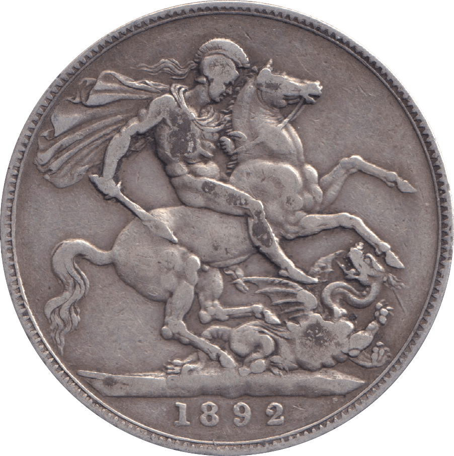1892 CROWN ( VF ) - CROWN - Cambridgeshire Coins