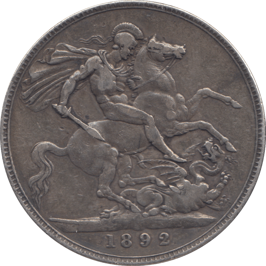 1892 CROWN ( VF ) - CROWN - Cambridgeshire Coins