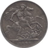 1892 CROWN ( VF ) - CROWN - Cambridgeshire Coins