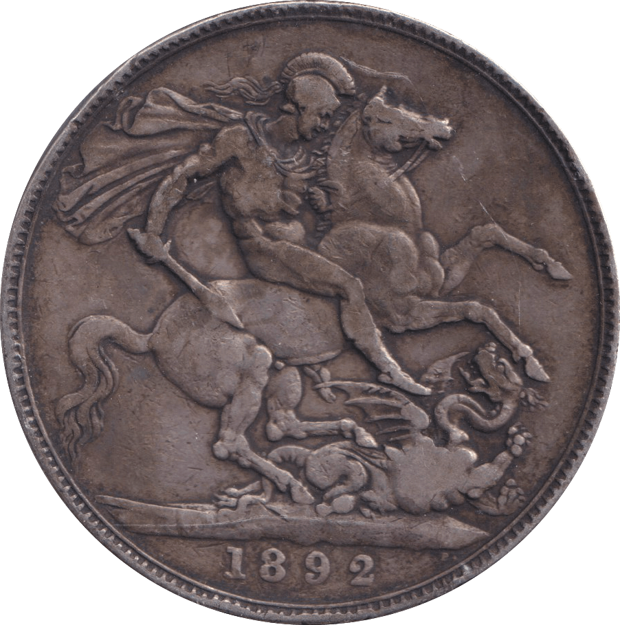 1892 CROWN ( VF ) - CROWN - Cambridgeshire Coins