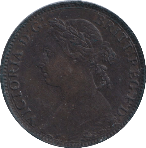 1892 FARTHING ( VF ) - Farthing - Cambridgeshire Coins