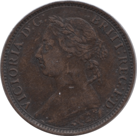 1892 FARTHING ( VF ) - Farthing - Cambridgeshire Coins