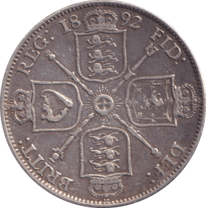 1892 FLORIN ( VF ) - FLORIN - Cambridgeshire Coins