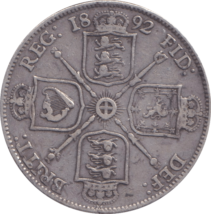 1892 FLORIN ( VF ) - FLORIN - Cambridgeshire Coins