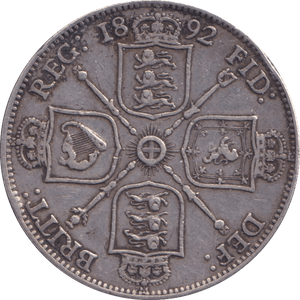 1892 FLORIN ( VF ) - FLORIN - Cambridgeshire Coins