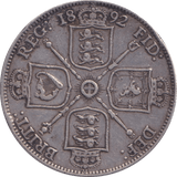 1892 FLORIN ( VF ) - FLORIN - Cambridgeshire Coins