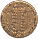 1892 GOLD HALF SOVEREIGN ( GVF ) - Half Sovereign - Cambridgeshire Coins