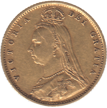 1892 GOLD HALF SOVEREIGN ( GVF ) - Half Sovereign - Cambridgeshire Coins