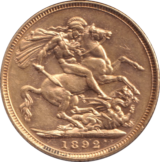 1892 GOLD SOVEREIGN ( AUNC ) - SOVEREIGN - Cambridgeshire Coins