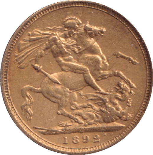 1892 GOLD SOVEREIGN ( EF ) MELBOURNE MINT - Sovereign - Cambridgeshire Coins