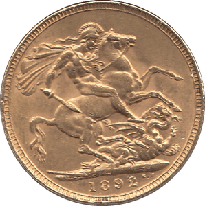 1892 GOLD SOVEREIGN ( EF ) - SOVEREIGN - Cambridgeshire Coins