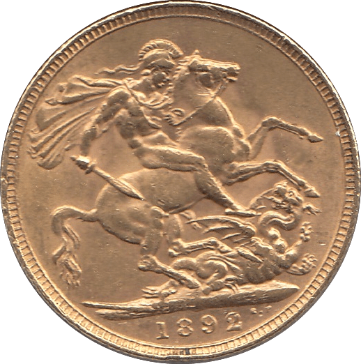 1892 GOLD SOVEREIGN ( EF ) - SOVEREIGN - Cambridgeshire Coins