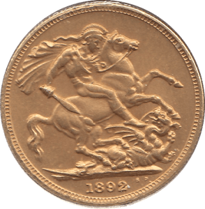 1892 GOLD SOVEREIGN ( GVF ) MELBOURNE MINT - SOVEREIGN - Cambridgeshire Coins