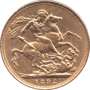 1892 GOLD SOVEREIGN ( GVF ) - SOVEREIGN - Cambridgeshire Coins