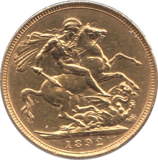 1892 GOLD SOVEREIGN ( GVF ) - SOVEREIGN - Cambridgeshire Coins
