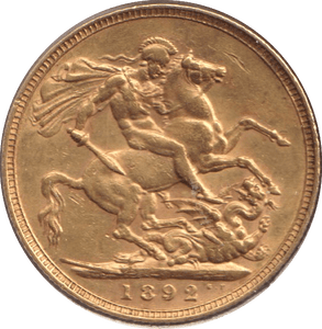 1892 GOLD SOVEREIGN ( GVF ) - SOVEREIGN - Cambridgeshire Coins