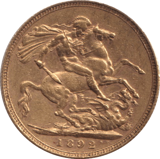 1892 GOLD SOVEREIGN ( GVF ) - SOVEREIGN - Cambridgeshire Coins