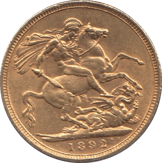 1892 GOLD SOVEREIGN ( GVF ) - SOVEREIGN - Cambridgeshire Coins