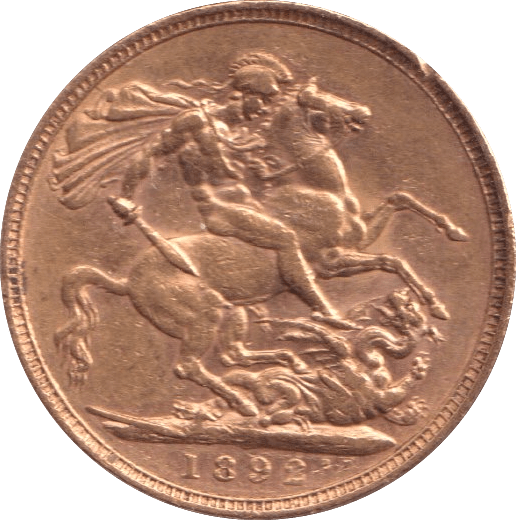 1892 GOLD SOVEREIGN ( GVF ) - Sovereign - Cambridgeshire Coins