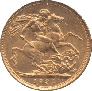 1892 GOLD SOVEREIGN ( UNC ) - SOVEREIGN - Cambridgeshire Coins