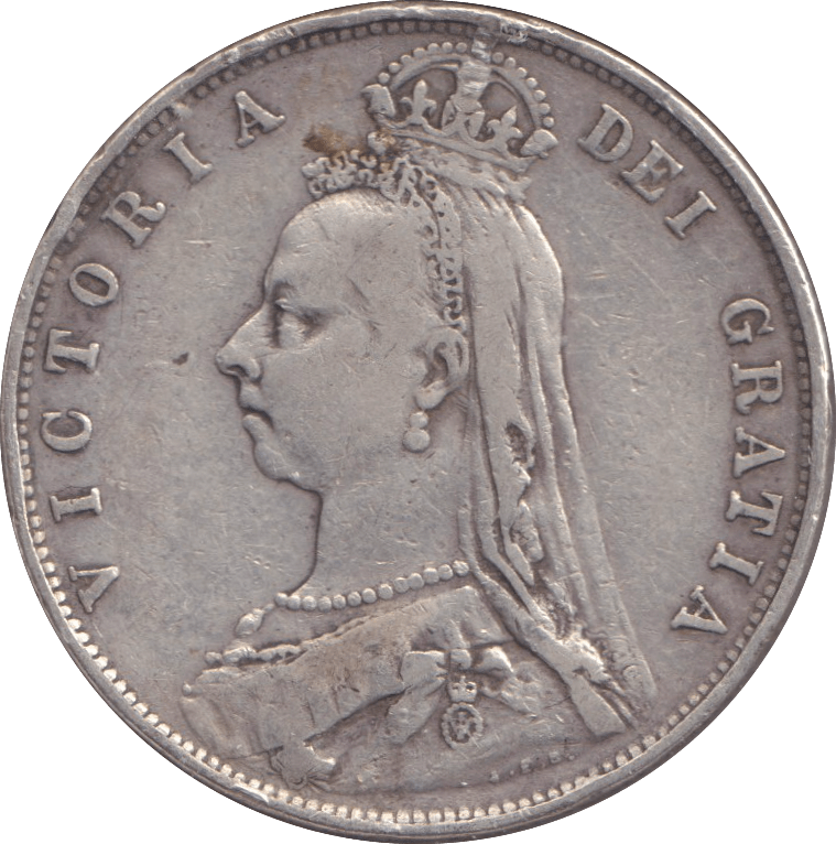 1892 HALFCROWN ( FINE ) 6 - HALFCROWN - Cambridgeshire Coins