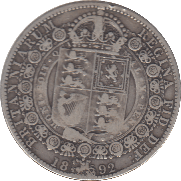 1892 HALFCROWN ( FINE ) - HALFCROWN - Cambridgeshire Coins