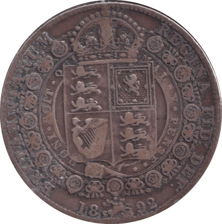 1892 HALFCROWN ( GF ) - HALFCROWN - Cambridgeshire Coins