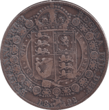 1892 HALFCROWN ( GF ) - HALFCROWN - Cambridgeshire Coins