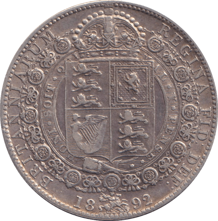 1892 HALFCROWN ( GVF ) - HALFCROWN - Cambridgeshire Coins