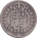 1892 HALFCROWN ( NF ) - HALFCROWN - Cambridgeshire Coins