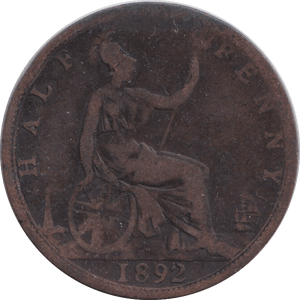 1892 HALFPENNY ( FAIR ) - HALFPENNY - Cambridgeshire Coins