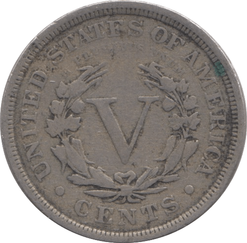 1892 NICKEL FIVE CENTS USA - WORLD COINS - Cambridgeshire Coins