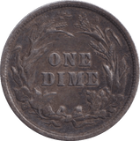 1892 ONE DIME USA - SILVER WORLD COINS - Cambridgeshire Coins