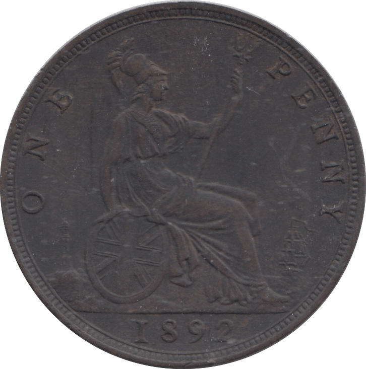 1892 PENNY ( GVF ) - PENNY - Cambridgeshire Coins
