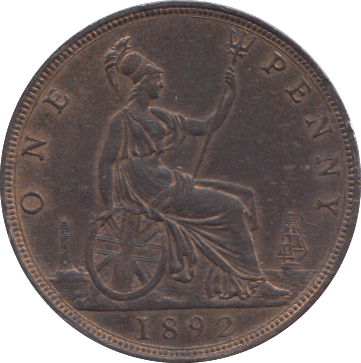 1892 PENNY ( UNC ) - PENNY - Cambridgeshire Coins