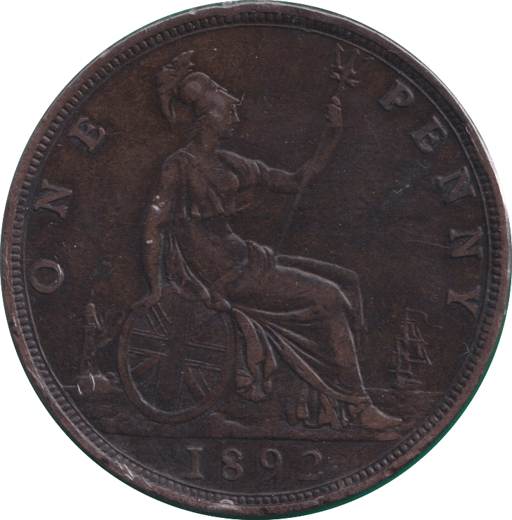 1892 PENNY ( VF ) - PENNY - Cambridgeshire Coins