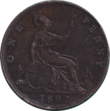 1892 PENNY ( VF ) - PENNY - Cambridgeshire Coins