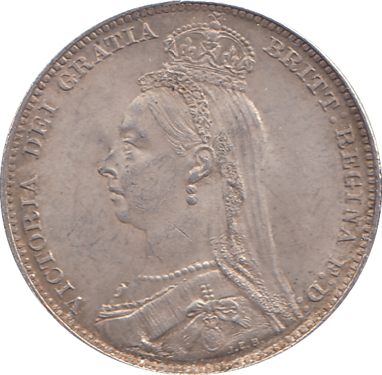 1892 SHILLING ( AUNC ) - SHILLING - Cambridgeshire Coins