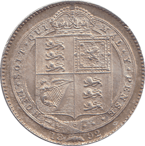 1892 SHILLING ( AUNC ) - SHILLING - Cambridgeshire Coins