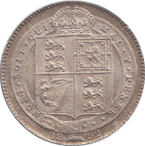 1892 SHILLING ( AUNC ) - SHILLING - Cambridgeshire Coins