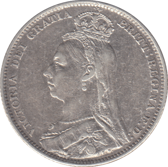 1892 SHILLING ( GVF ) - SHILLING - Cambridgeshire Coins