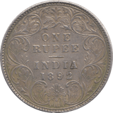 1892 SILVER 1 RUPEE INDIA - SILVER WORLD COINS - Cambridgeshire Coins