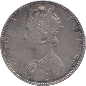 1892 SILVER 1 RUPEE INDIA - SILVER WORLD COINS - Cambridgeshire Coins