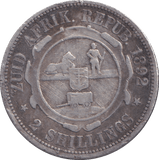 1892 SILVER 2 SHILLING SOUTH AFRICA - WORLD COINS - Cambridgeshire Coins