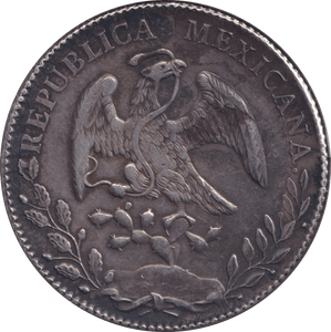 1892 SILVER 8 REALES MEXICO - SILVER WORLD COINS - Cambridgeshire Coins