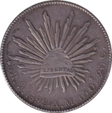 1892 SILVER 8 REALES MEXICO - SILVER WORLD COINS - Cambridgeshire Coins