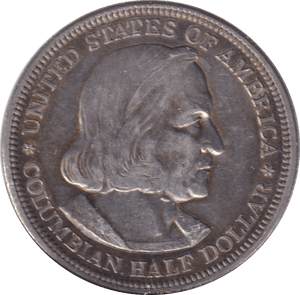 1892 SILVER HALF DOLLAR USA - SILVER WORLD COINS - Cambridgeshire Coins