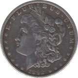 1892 SILVER MORGAN DOLLAR USA NEW ORLEANS MINT - SILVER WORLD COINS - Cambridgeshire Coins